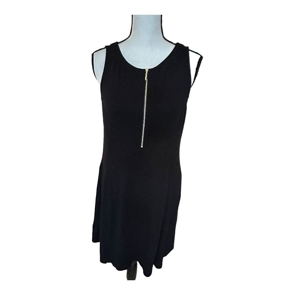 Tommy Bahama Stretch Solid‎ Black Dress Sleeveless Knee Length Sheath M